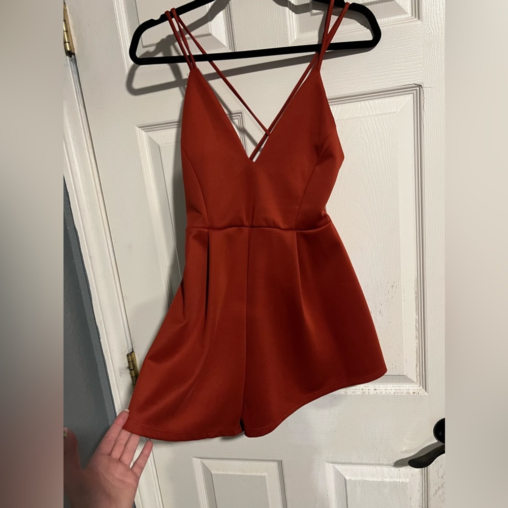flattering plunge romper
